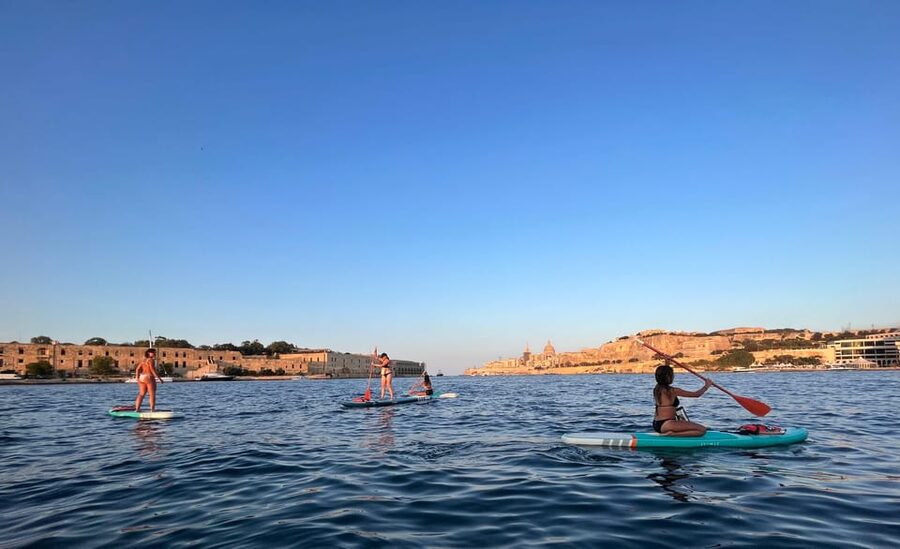 Manoel Island SUP Adventure - The Sliema stop for swimming and snorkeling