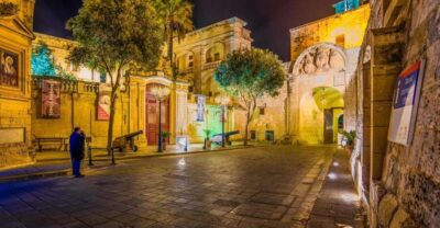 Valletta Waterfront Area, Mdina, and Rabat Night Tour