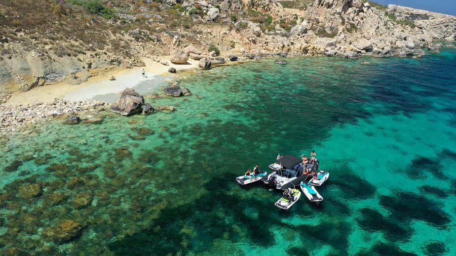 Mellieha: Comino and Blue Lagoon Jet Ski Safari Tour at 3 PM - Starting at Marfa Bay with Bluewaves Watersports