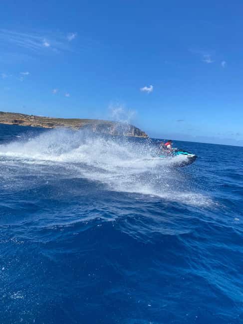 Mellieha: Comino and Blue Lagoon Jet Ski Safari Tour at 3 PM - Elephant Rock and Santa Maria Caves