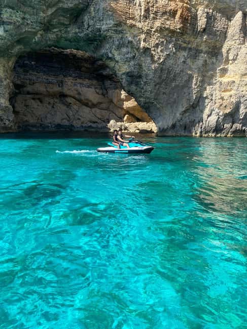 Mellieha: Comino and Blue Lagoon Jet Ski Safari Tour at 3 PM - Crystal Lagoon and the calmer side of Comino