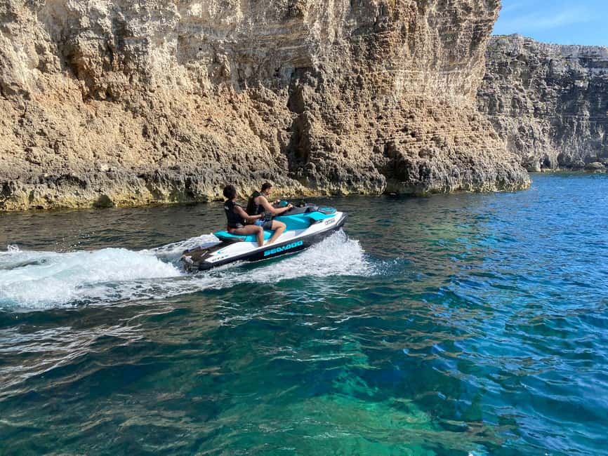 Mellieha: Comino and Blue Lagoon Jet Ski Safari Tour at 3 PM - The Sea-Doo setup and safety briefing