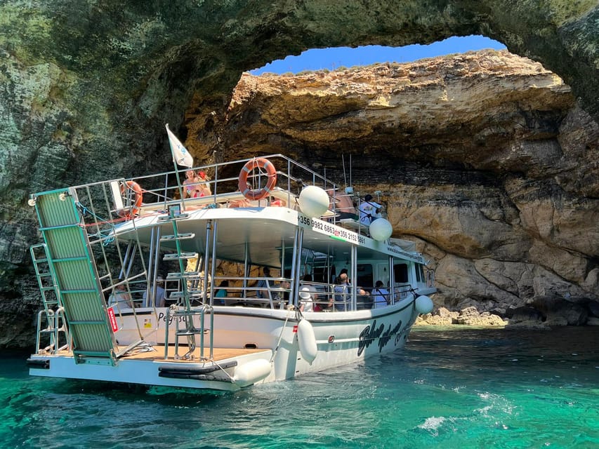 Mellieha: Comino, Crystal & Blue Lagoon 2 Bay Evening Cruise - Starting at Blue Waves Watersports in Marfa Bay