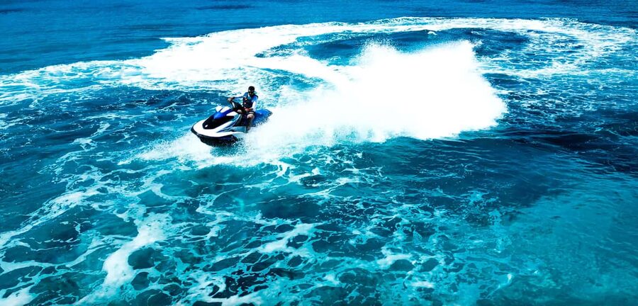 Mellieha: Jet Ski Rental - Sharing the ride with a passenger