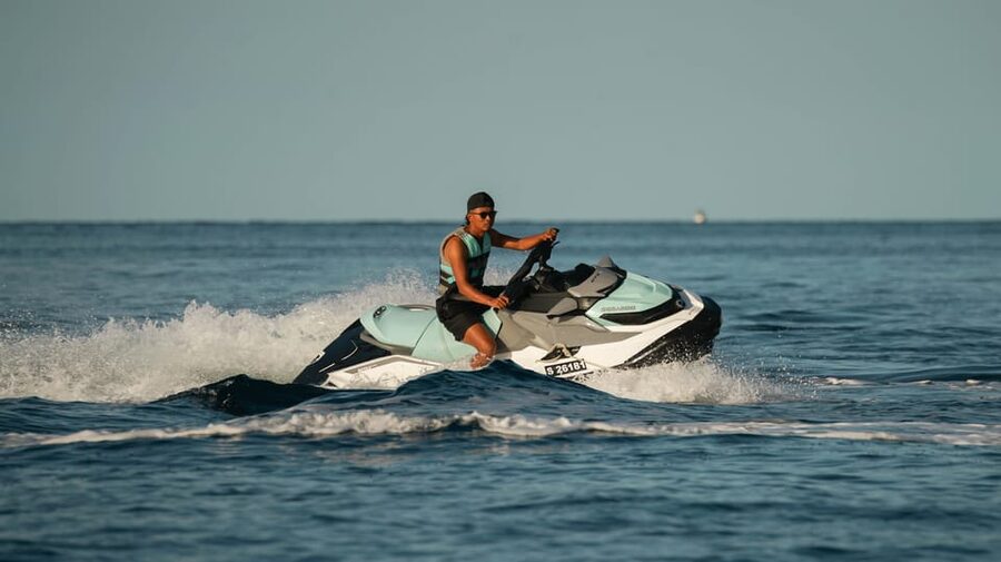 Mellieha: Jet Ski Rental with Safety Boat - The safety briefing comes before the fun