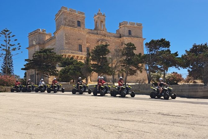 North Malta Quad Bike Tour with Land or Sea Views and Swimming - Church Square and the village itself