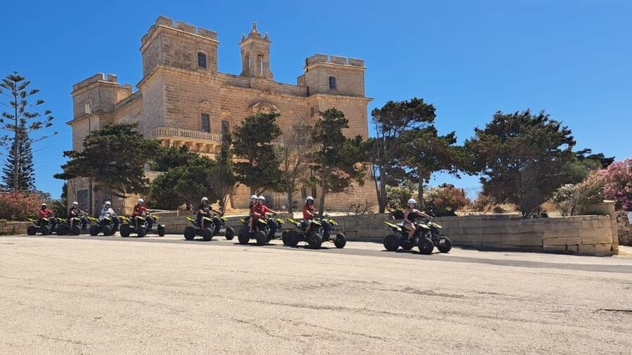 North Malta: Quad Bike Tour with Scenic Land, Sea & Swimming - Key points at a glance