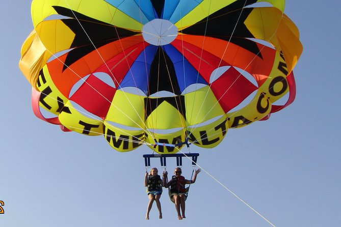 Parasailing Malta - Saint Julian’s Tower and the launch area