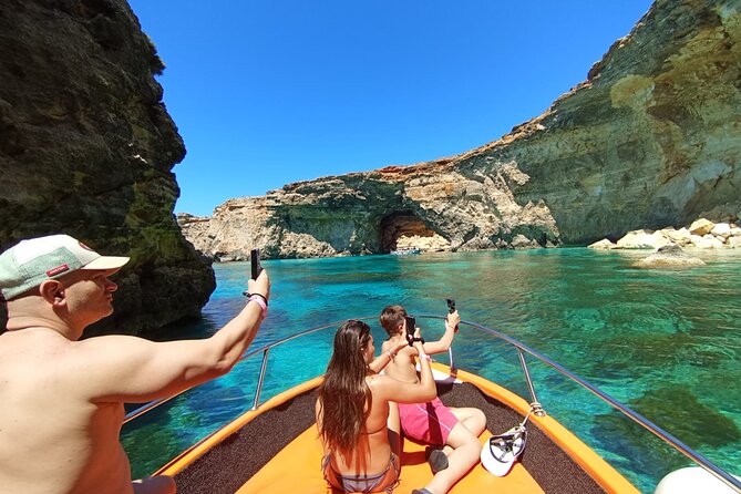 Private Boat Tour at Comino's Blue Lagoon and Crystal Lagoon - The P31 patrol-boat wreck
