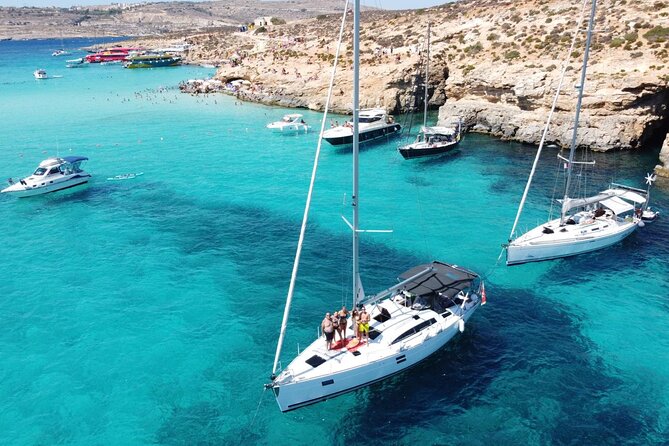 Private Day Charter on Amazing Mowgli - Leaving Tal-Pietà with coffee and coastal views