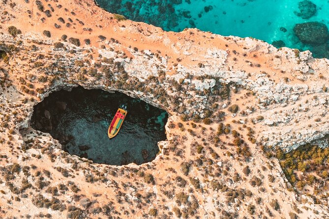 Private Speedboat 3hrs Blue Lagoon, Crystal Lagoon & Caves - Cominotto Caves and Comino’s 1618 tower