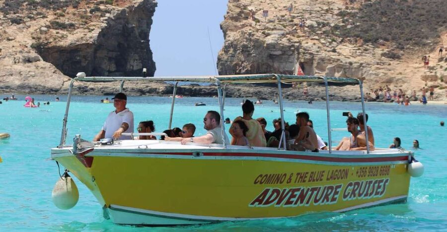 Sliema: Boat Trip to Comino Blue Lagoon, Gozo, and Caves - Comino Blue Lagoon and the island stop