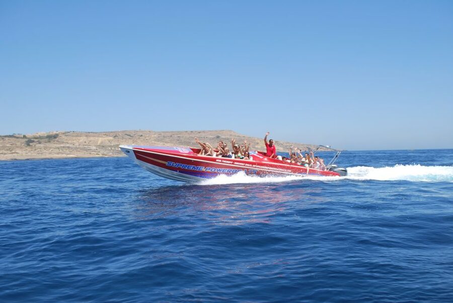 Sliema: Powerboat Trip to Gozo with Caves and Island Stop - The powerboat ride across Malta’s waters