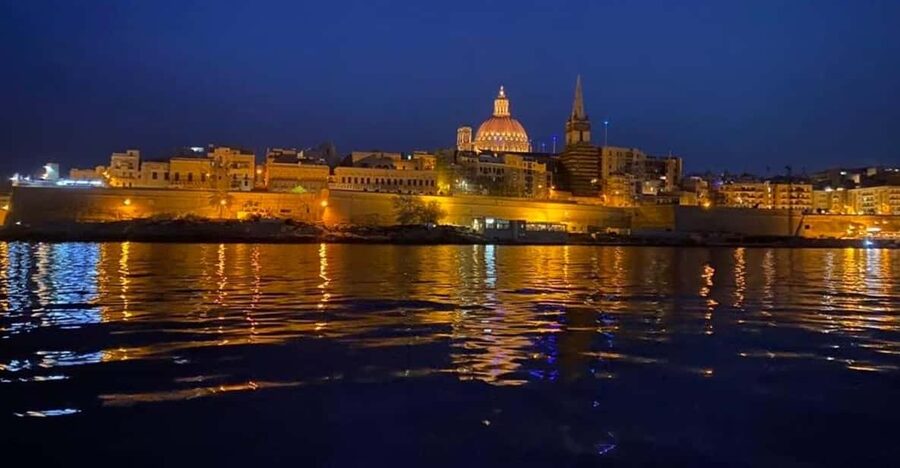 Sliema: Special Night Harbour Cruise - Gzira, Ta’ Xbiex, Msida, and Pietà from the water