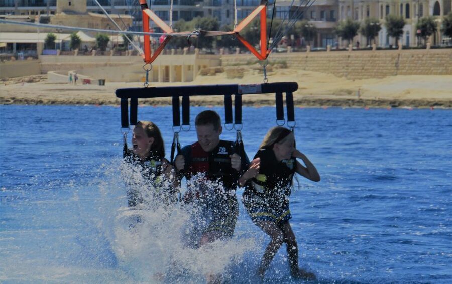 St. Julian's: Parasailing in Malta with Photos and Videos - The boat ride before your turn