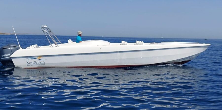 St Julian's: Powerboat Comino Blue Lagoon - St Maria’s Caves add variety to the return