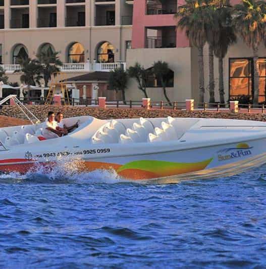 St Julians: Powerboat Gozo, Comino and Blue Lagoon - Starting at St George’s Bay with a fast powerboat