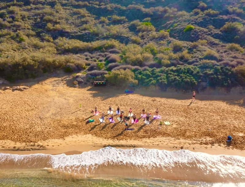 Sunday: Ghajn Tuffieha (Riviera) Beach Yoga Class - What the 75-minute yoga class is meant to feel like