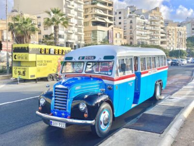 Vintage Bus to Valletta, Sliema, Rabat & Mdina